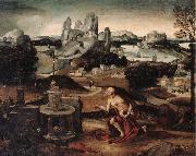 unknow artist Saint jerome in penitence oil on canvas